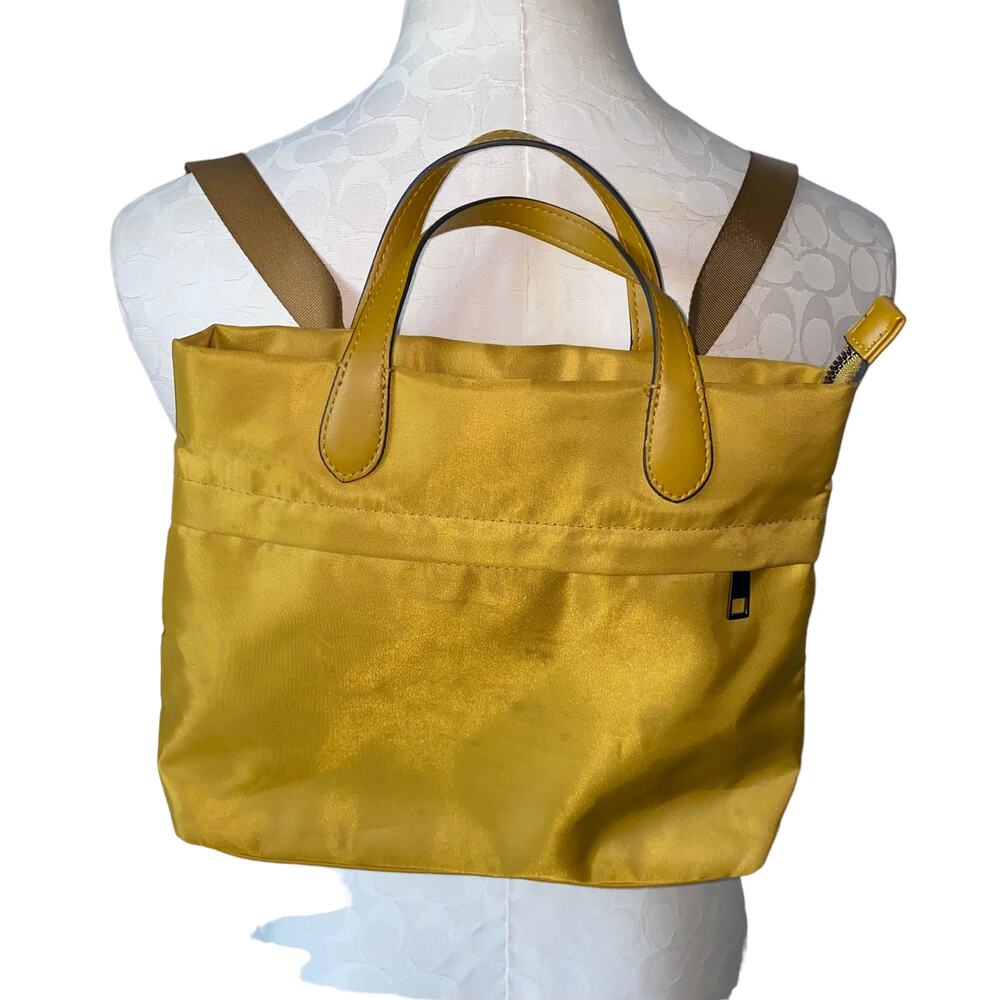 A New Day Mini Square Convertible Backpack Crossbody Adjustable strap Yellow
